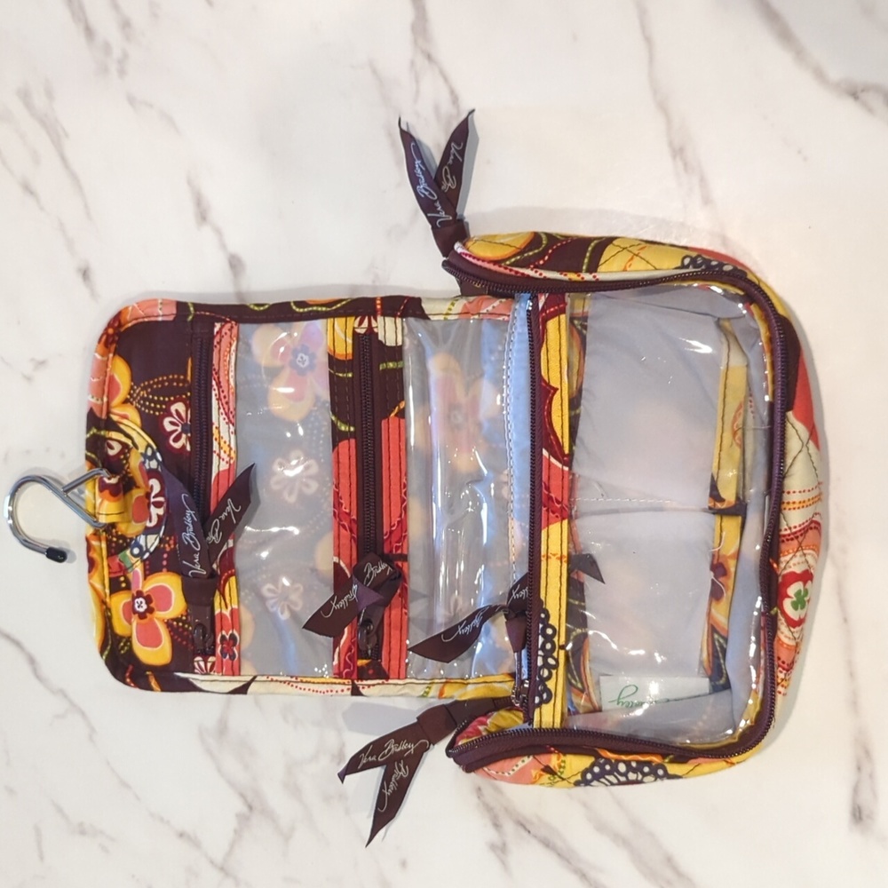Vera Bradley Cosmetic / Jewelry Bag with Hanging Hook mini